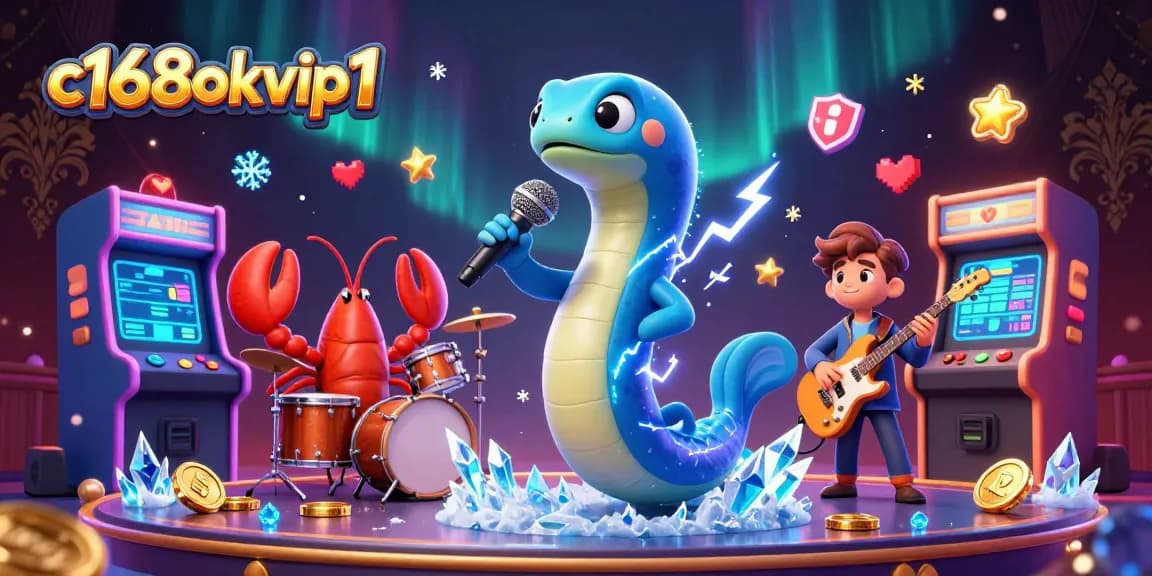 Experience thrilling gameplay with c168okvip1 at an underwater casino featuring vibrant characters and arcade elements.