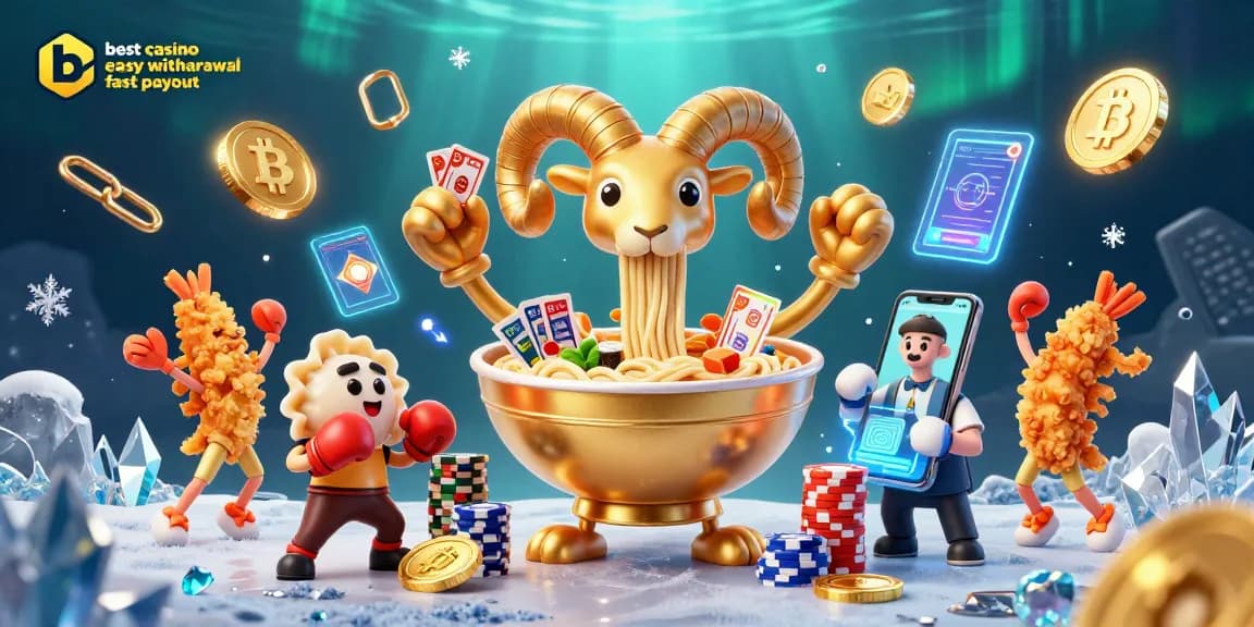 Engage in the best casino easy withdrawal fast payout through this dynamic 3D casino scene filled with vibrant characters and crypto motifs.