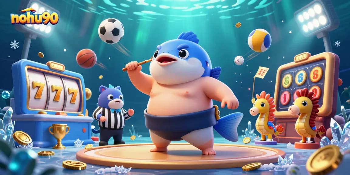 Experience nohu90's thrilling slot game action with vibrant characters and sparkling underwater elements.