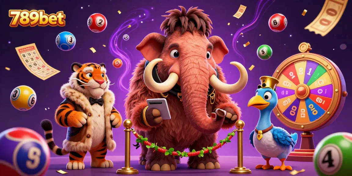 Experience the excitement of 789bet with vibrant lottery balls and colorful casino elements in a dynamic illustration.