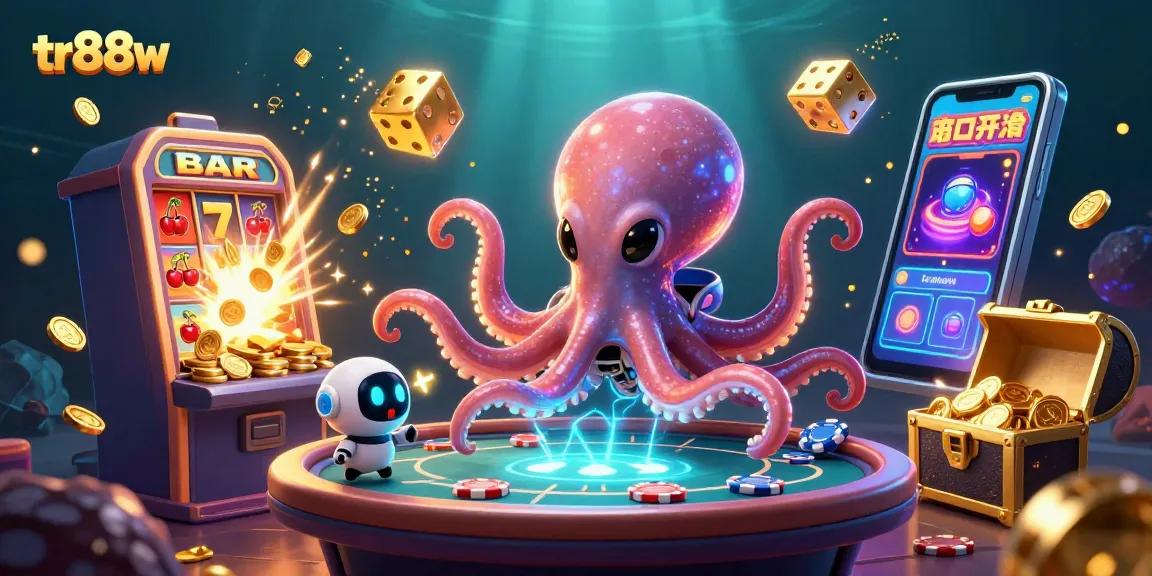 Experience thrilling games at tr88w with our dynamic alien-themed casino art featuring poker tables and slot machines.
