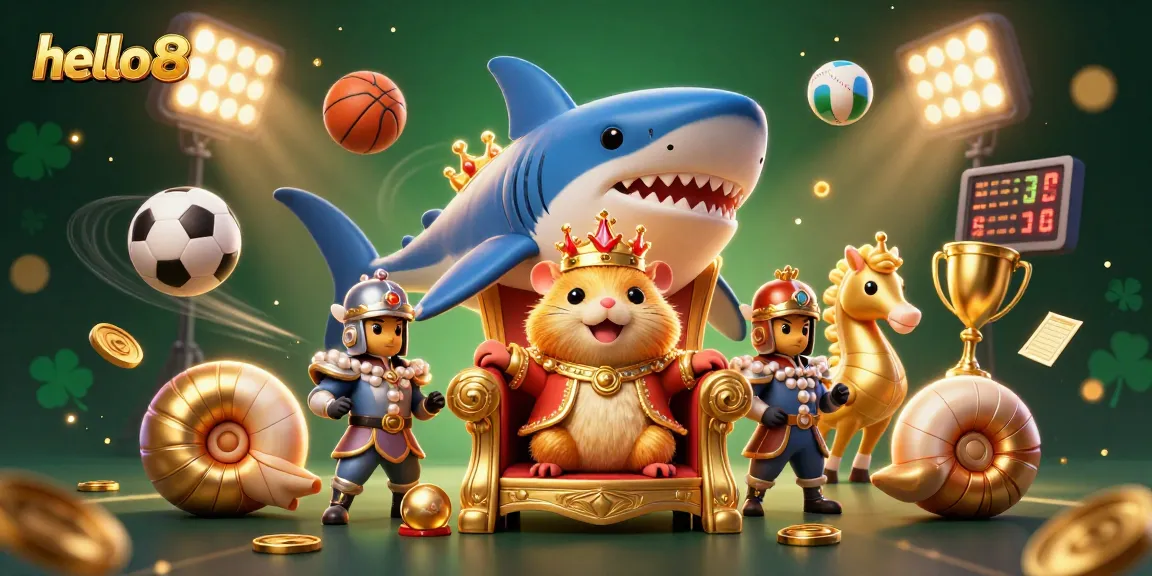 Engage with hello88's thrilling betting experience featuring a dynamic 3D casino scene.