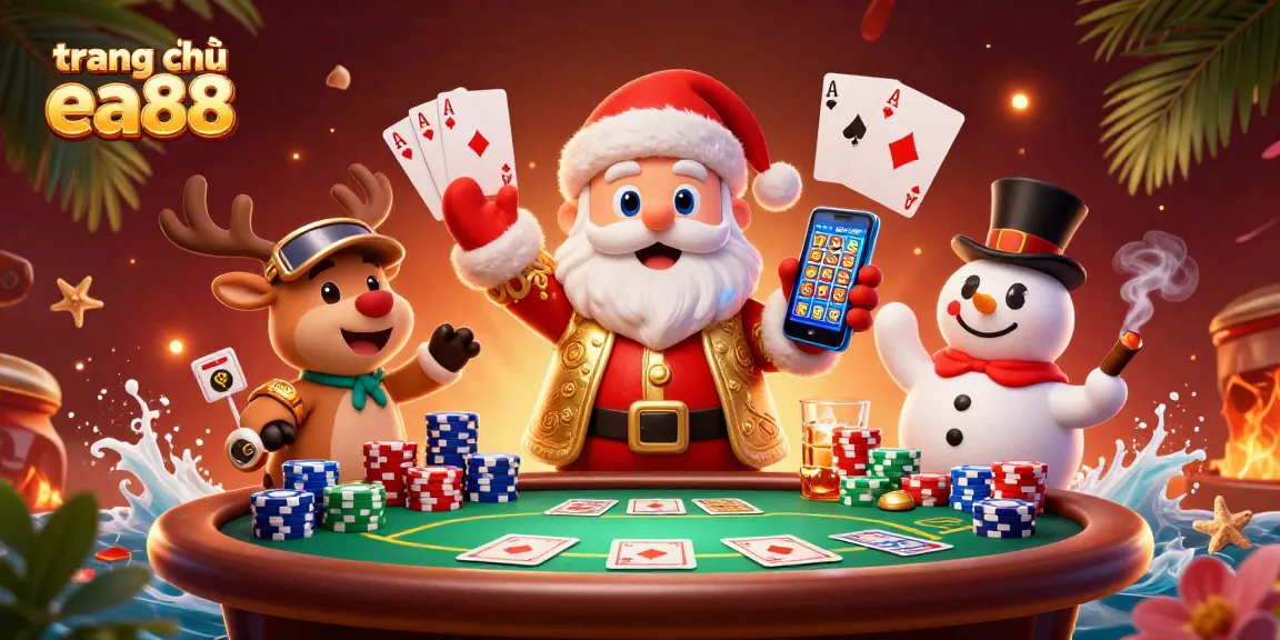 Engage with the vibrant and exciting world of trang chủ ea88, featuring friendly characters in a colorful casino scene.