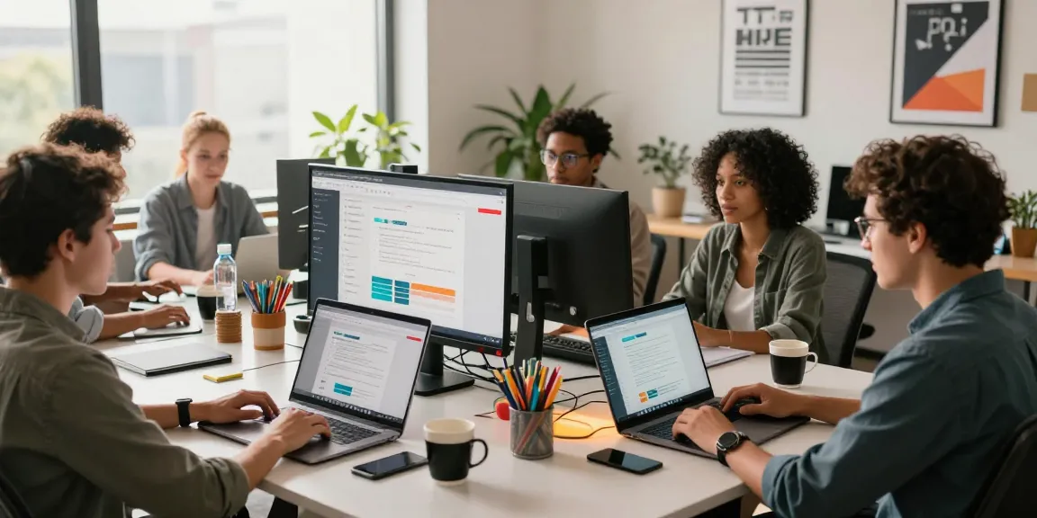 Collaborative professionals using WPS Official Website in a modern home office environment, showcasing teamwork.