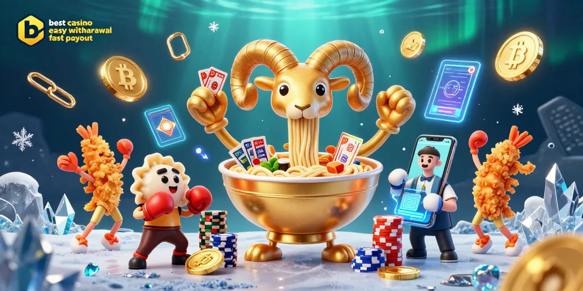 Engage in the best casino easy withdrawal fast payout through this dynamic 3D casino scene filled with vibrant characters and crypto motifs.