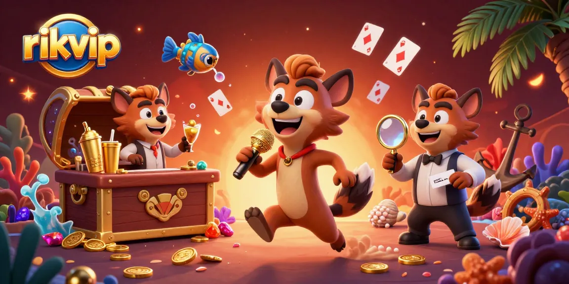 Join the comedic fun at rikvip's casino with hyenas as they serve drinks, check IDs, and tell jokes.