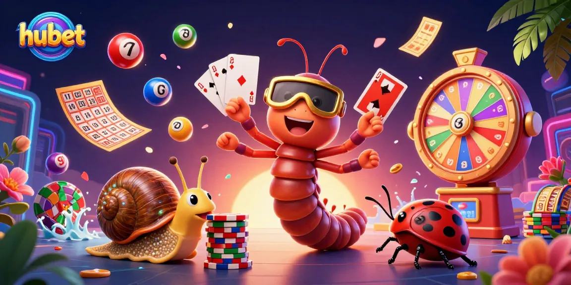 Experience thrilling casino action with hubet's vibrant 3D characters and exciting game elements.