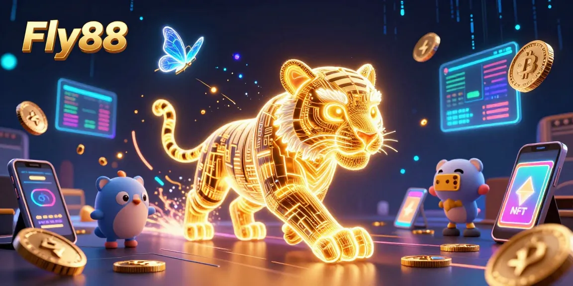 Experience vibrant gaming with Fly88 in a dazzling digital casino landscape.
